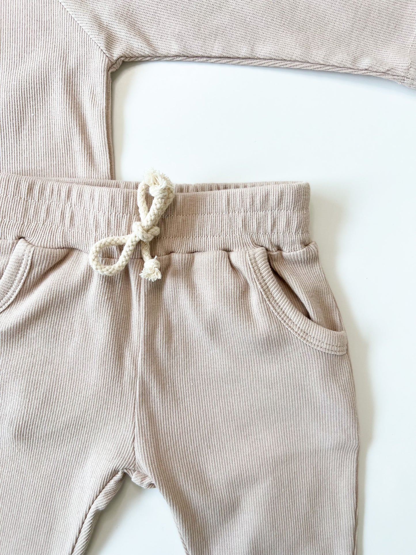 Organic Ribbed Two-Piece Set