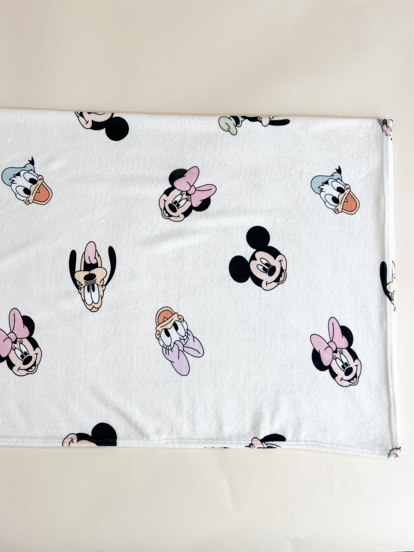 Neutral Mickey and friends blanket