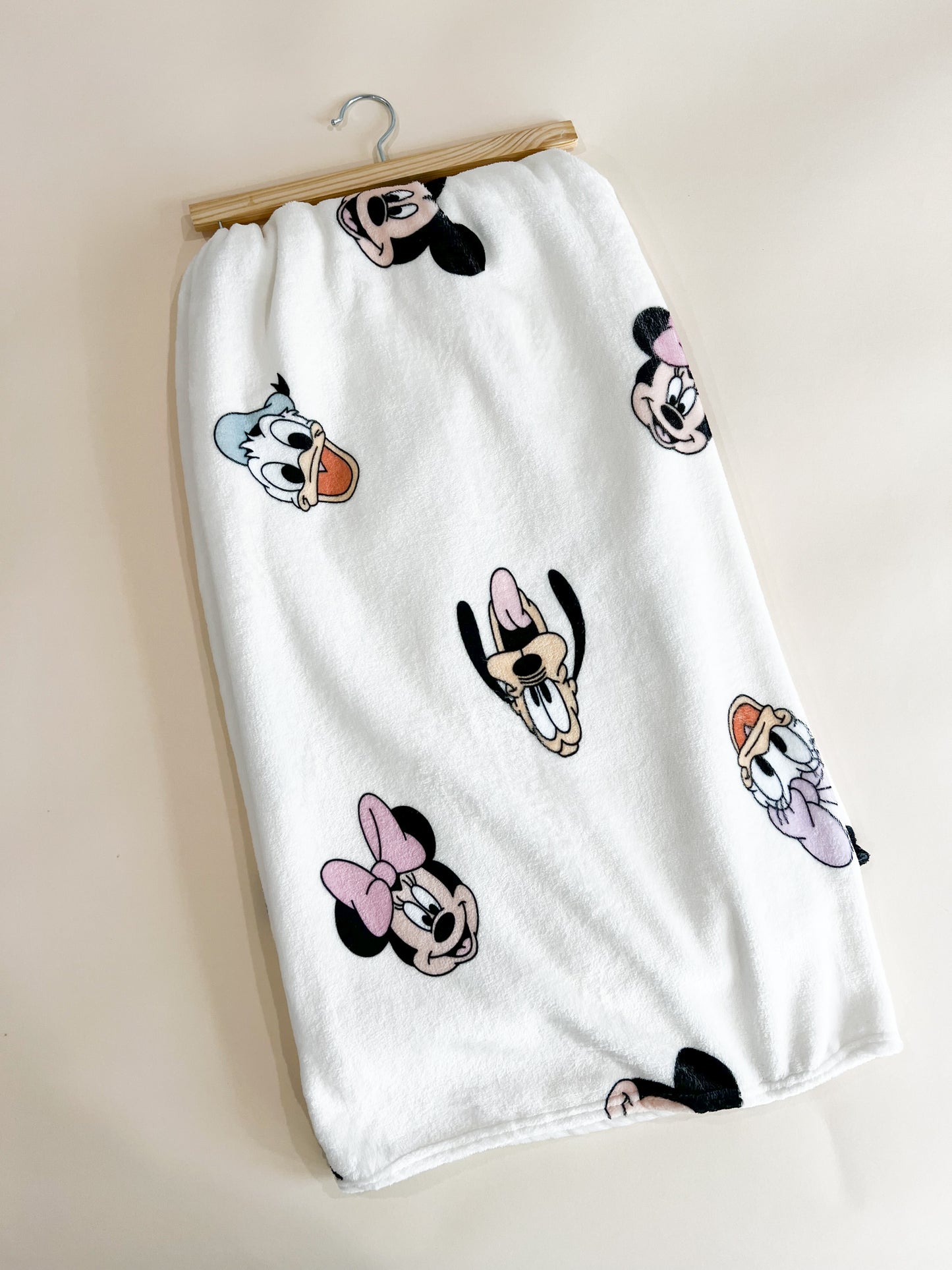 Neutral Mickey and friends blanket
