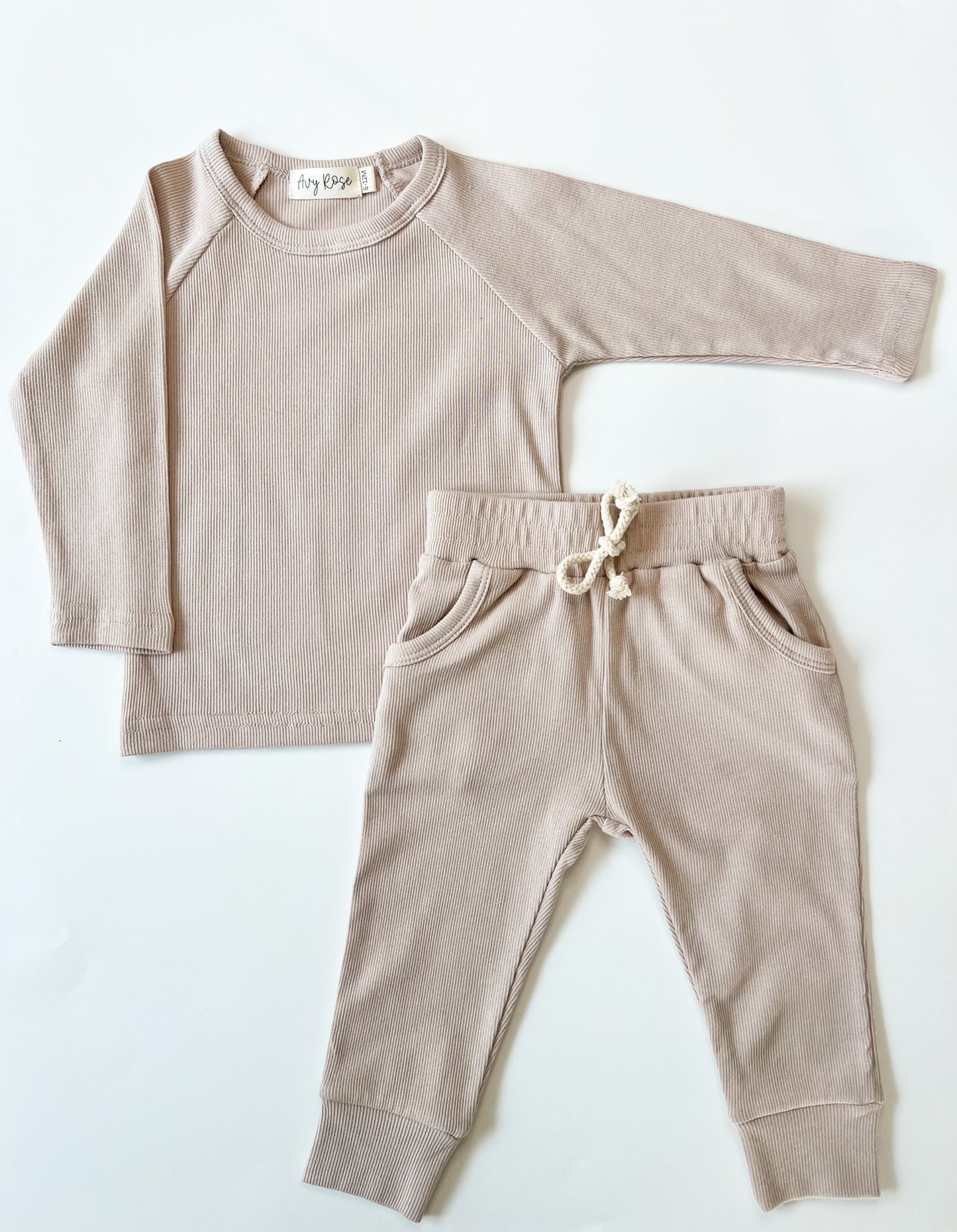 Organic Ribbed Two-Piece Set
